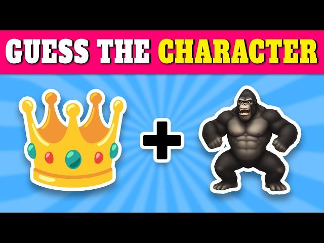 Can you Guess the character by emoji... ‍️‍️? | Emoji Quiz 2024