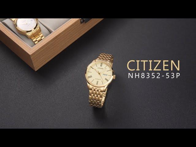 Review đồng hồ Citizen NH8352-53P dây vỏ kim loại mạ vàng.