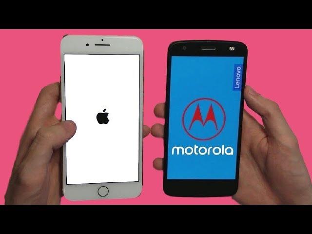 Moto Z2 Force vs iPhone 7 Plus (iOS 11) Speed Test!