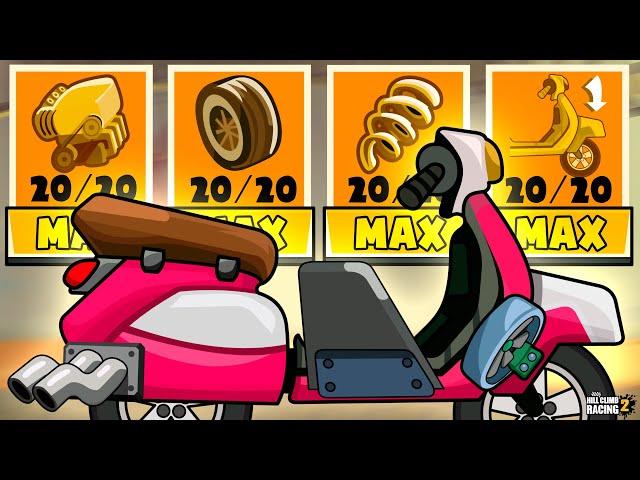 I'VE REFINED MY SCOOTER TO THE LIMIT! NOW I'M RIDING IT! Hill Climb Racing 2