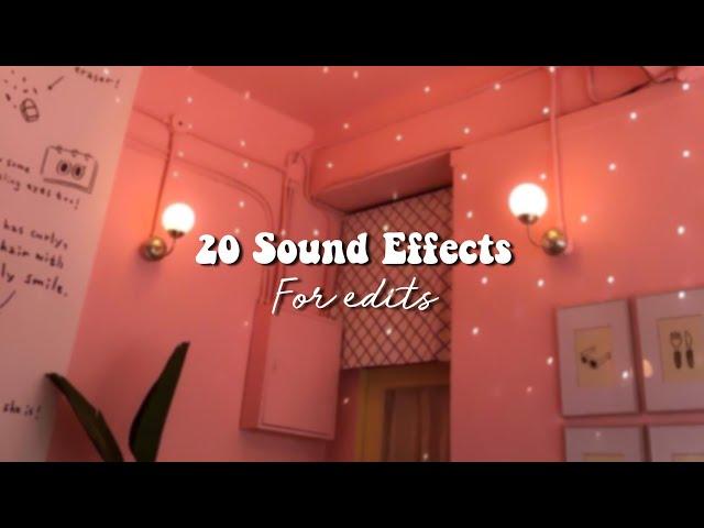 20 Sound Effects For Edits