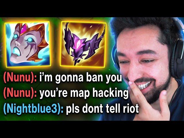 Nunu thinks I'm HACKING and says he's getting me PERMA BANNED