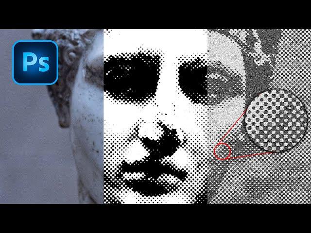 TEXTURA de PUNTOS en Photoshop - Efecto Semitono (Halftone)