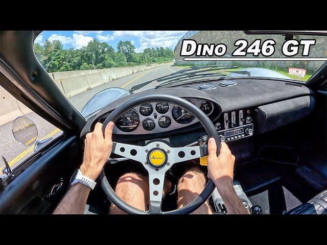 Driving The 1972 Ferrari Dino 246 GT - The Italian V6 You NEED to Hear (POV Binaural Audio)