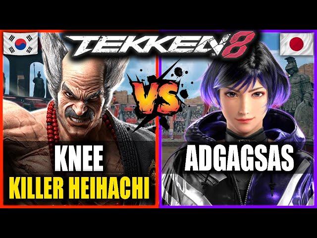 Tekken 8 KNEE HEIHACHI vs Adgagsas REINA - PRO Tekken 8 Replays