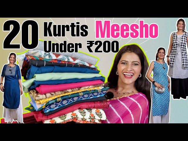 Huge meesho kurti haul | meesho kurti under 200 | meesho office wear kurti | meesho reselling haul