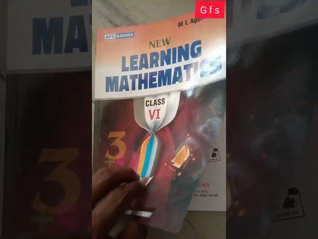 NEW LEARNING MATHEMATICS CLASS 6 || ML AGGARWAL || APC books || Books Review #Shorts