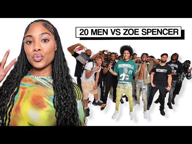 20 MEN VS 1 YOUTUBER: ZOESPENCER