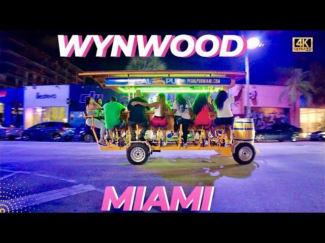 Wynwood Miami Night Life 4K