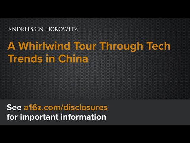 A Whirlwind Tour Through Tech Trends in China
