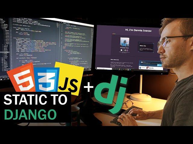 Django Portfolio Website Full Build Time-lapse