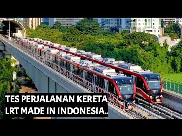 TES PERJALANAN KERETA LRT TANPA MASINIS MADE IN INDONESIA