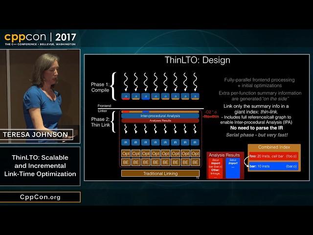 CppCon 2017: Teresa Johnson “ThinLTO: Scalable and Incremental Link-Time Optimization”