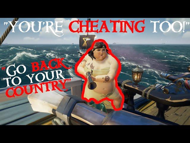 I made salty CHEATERS rage quit in Sea of Thieves