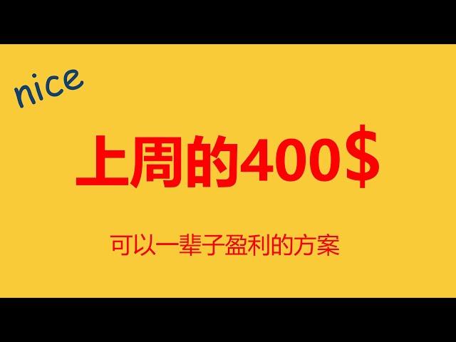 自动交易挂机，EA方案上周盈利413美金，想赚钱需要好的方案