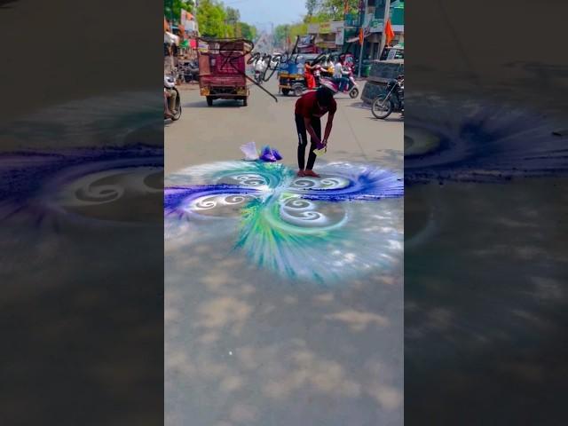 Rangoli artist pratik || #indian #kerala #shorts #Artrangoli #Rangoliart #viralshorts #viralvideos