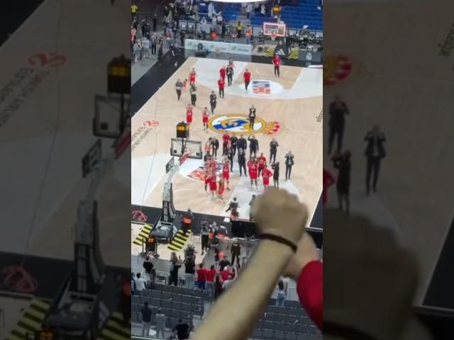 ΡΕΑΛ ΜΑΔΡΙΤΗΣ - ΟΛΥΜΠΙΑΚΟΣ 84-86 | ΟΙ ΠΑΝΗΓΥΡΙΣΜΟΙ ΑΠΟ ΤΗΝ ΕΞΕΔΡΑ ΤΗΣ MOVISTAR ARENA ΓΙΑ ΤΟ FINAL 4