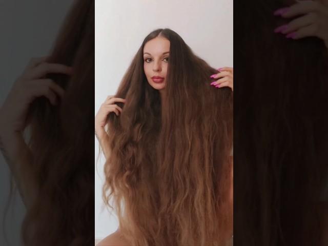 I'm playing with my long hair. #longhair #longhairgirl #hairplay #hair #shorts #short #shortvideo