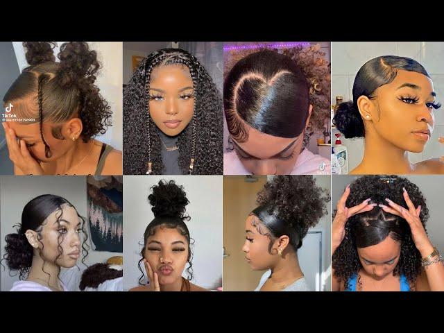 ~Natural Curly hairstyles// protective hairstyles compilation