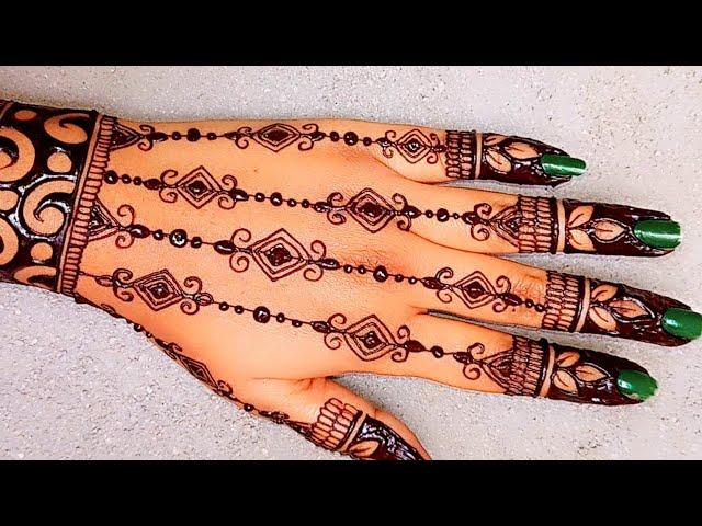 Beautiful️easy backhand mehandi design | Mehendi ka designs | Dulhan backhand mehndi design #bridal