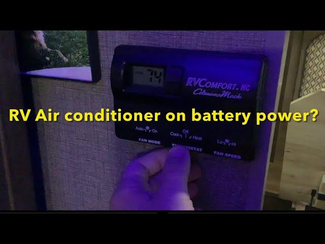 How long can you run RV Air conditioner on lithium battery power?