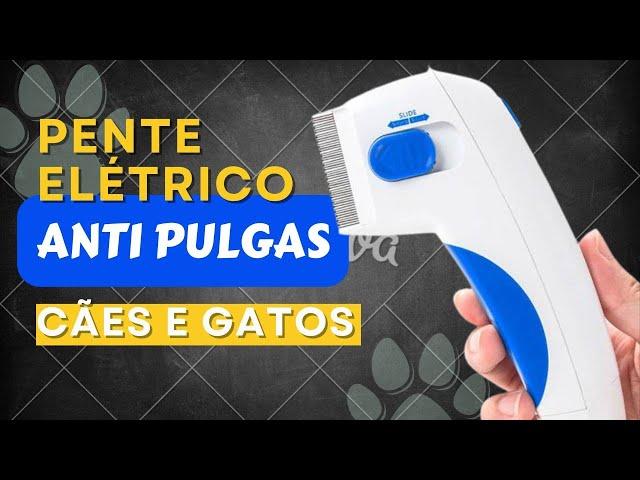 Pente Elétrico Anti Pulgas Carrapatos e Parasitas P/ Cachorro e Gato Flea Doctor #cão #pulga