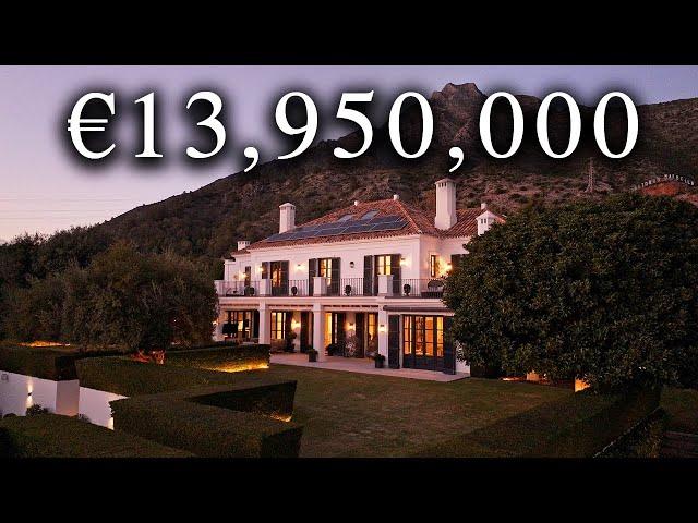 Touring a €13,950,000 Mega Mansion in Marbella with HAIRDRESSER, SOLARIUM, BASKETBALL COURT & more!