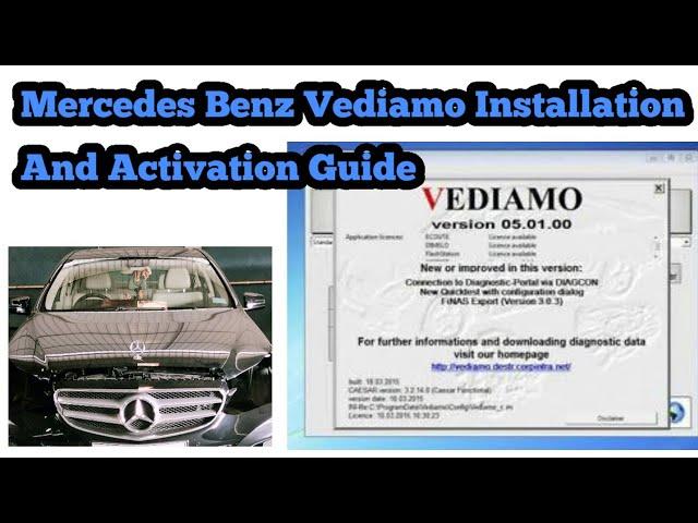 Merecedes Benz Vediamo Latest Version Installation , software Guide