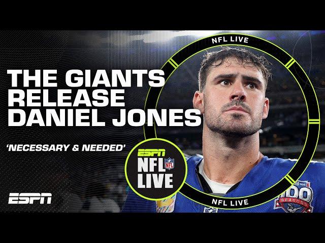 DANIEL JONES RELEASED BY GIANTS  'Necessary and needed' - Dan Orlovsky | NFL Live