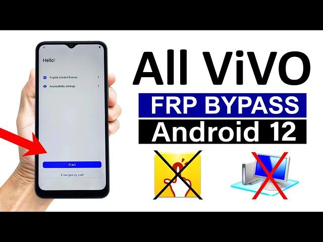 All Vivo Android 12 : Google/ FRP Bypass - No QuickShortcutMaker (NO PC) - 100% WORKING