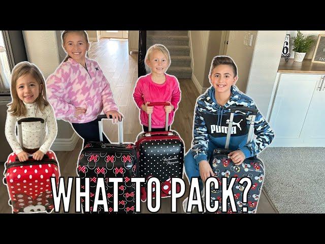 Kids Pack Their Own Suitcases  | Spontaneous 48 Hour Trip to Disney!