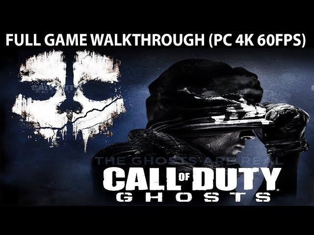 Call of Duty Ghosts FULL Game Walkthrough - No Commentary (PC 4K 60FPS)