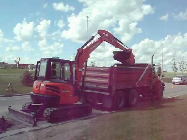 KUBOTA KX057-4 IN ACTION.  **AIRDRIE TRACTORLAND**