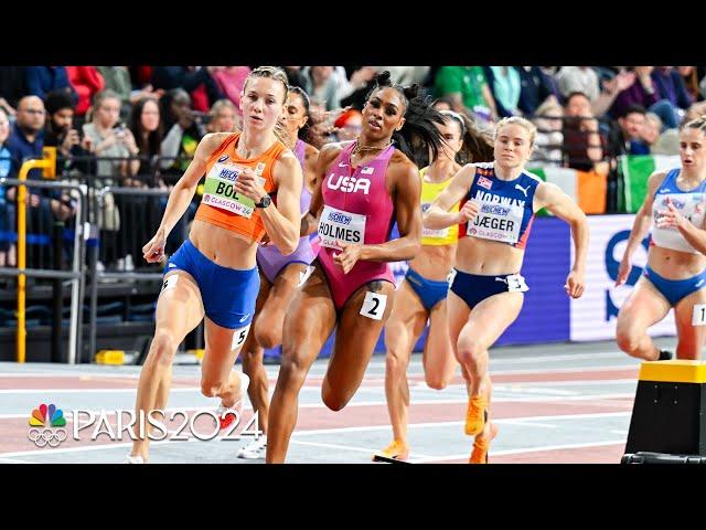 Femke Bol and Alexis Holmes set up heavyweight 400m finals showdown after strong semis | NBC Sports