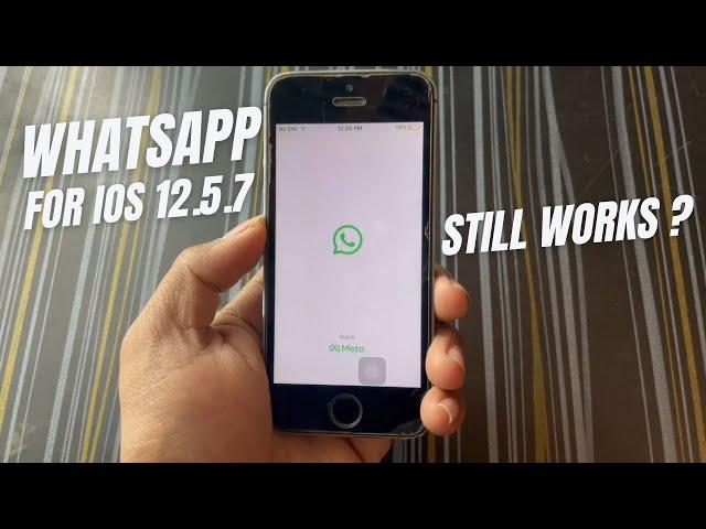 WhatsApp for iOS 12.5.7 Still Works on iPhone 5s,6 ?