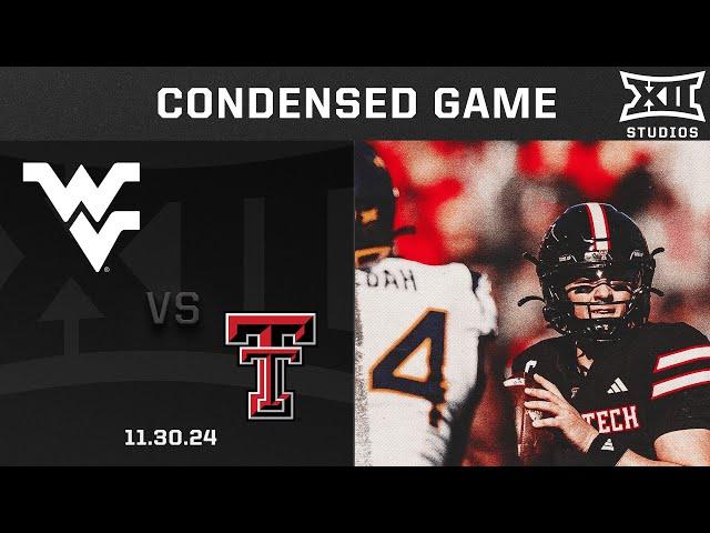 West Virginia vs. Texas Tech Condensed Game | 2024 Big 12 Football