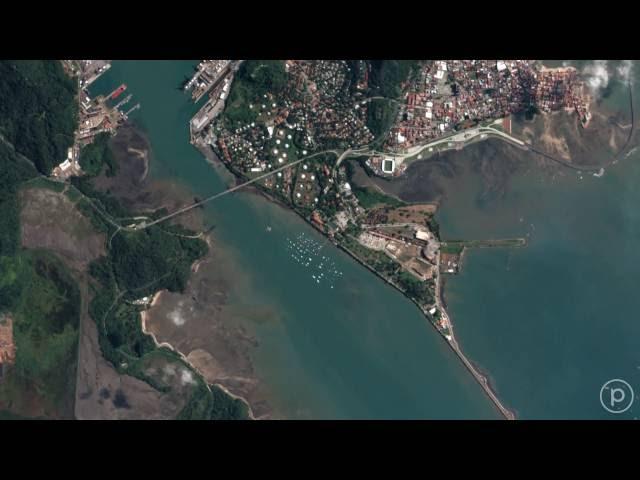 Imaging the Panama Canal from Space