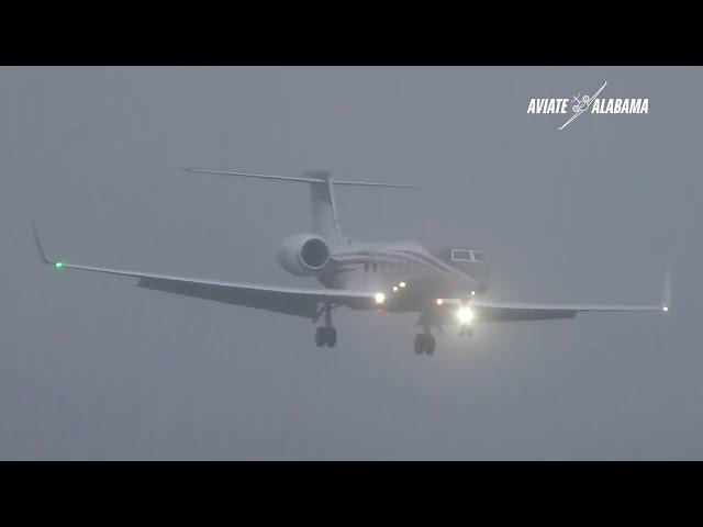 Gulfstream G-550 Landing Peachtree/DeKalb Airport