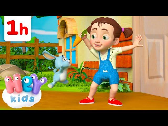 Mon Petit Lapin et Plus ! | Une Heure ! | HeyKids Français - Chansons pour Enfants