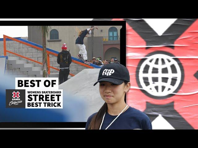 BEST OF Women’s Skateboard Street Best Trick | X Games California 2023