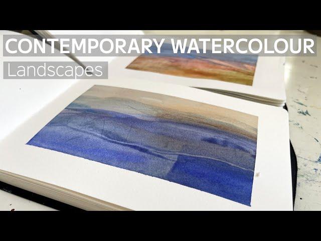 How to Paint Semi Abstract Watercolour Landscapes in a Contemporary Way