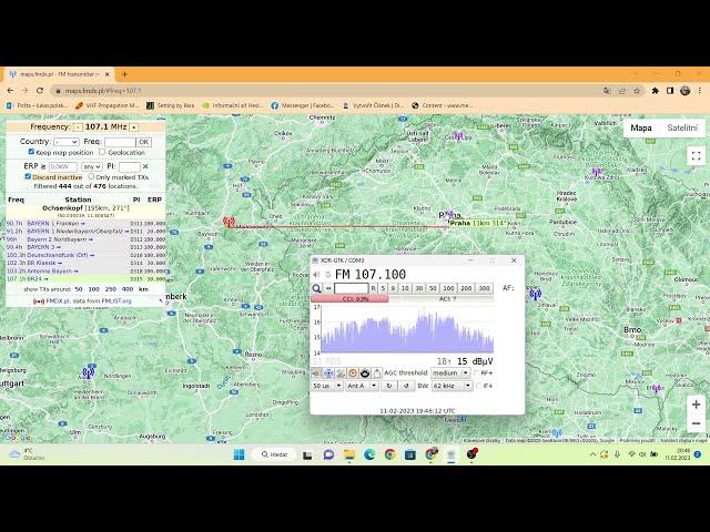 BR24 from Ochsenkopf over local station Radio Praha