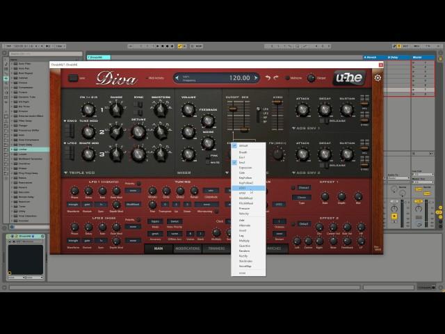 Ableton Live - Stephan Bodzin Bass / Pad - U-he Diva