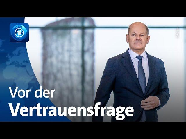 Bundeskanzler Scholz stellt Vertrauensfrage