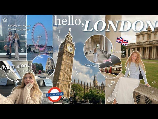 LONDON VLOG  flying alone for the first time & visiting my friend abroad!! ˖° travel diaries 2024