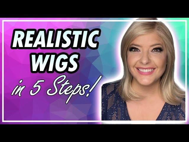 Synthetic Wig Looks Realistic in 5 Easy Steps! How to make an afforable wig look natural!