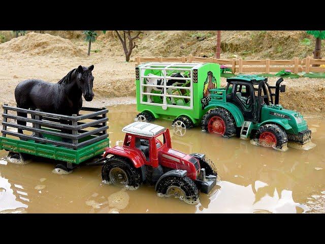 Rescue Transport Tractors and Build Bridge Construction Vehicles Toys | BIBO STUDIO