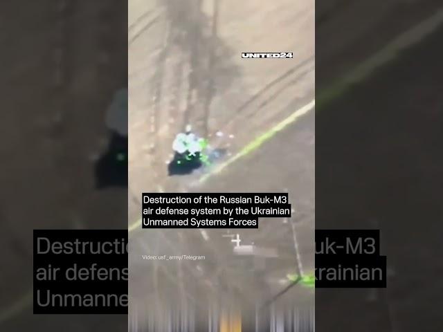 Ukrainian Unmanned Systems Forces Destroyed Russian Buk-M3 Air Defense System #warinukraine