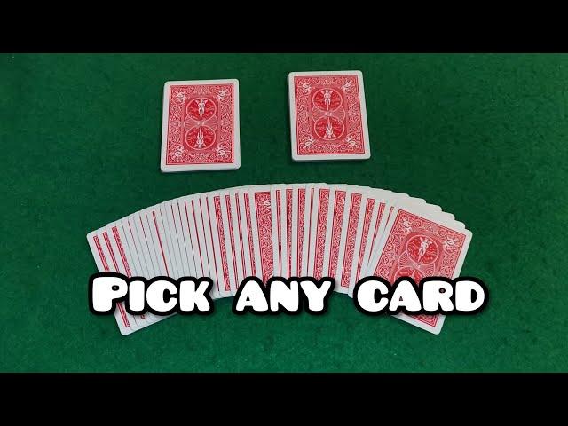 No set up card trick tutorial.