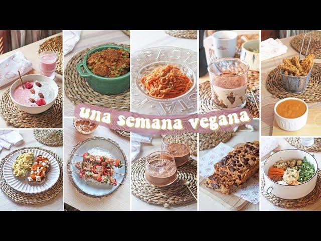 UNA SEMANA DE COMIDAS VEGANAS (+ 20 recetas) l Fácil, rico y saludable :)